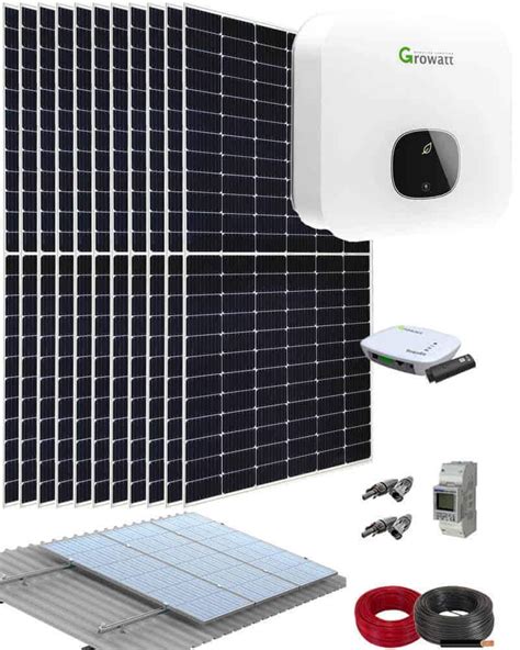 Kit Autoconsumo Fotovoltaico 5000W 25000Whdia Growatt Al Mejor Precio