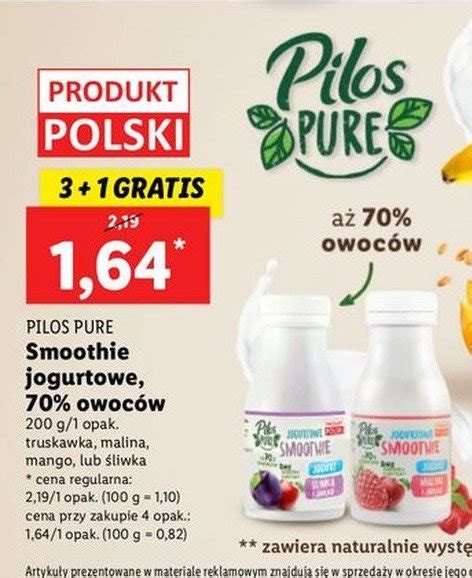 Jogurtowe Smoothie Liwka I Jab Ko Pilos Pure Cena Promocje