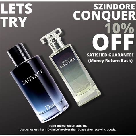 Szindore Conquer Extrait De Parfum Dior Sauvage Shopee Malaysia