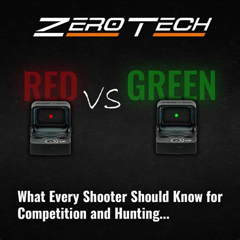 Red Vs Green Dot Sights What Every Shooter Should Know For