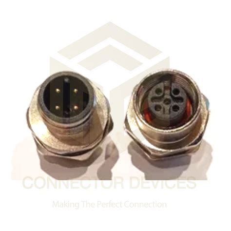 Metal M12 Sensor Connectors Bulkhead Size 12mm At Rs 250piece In Mumbai