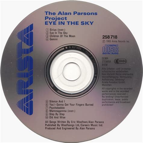 The Alan Parsons Project Eye In The Sky Cd Deform M Zik