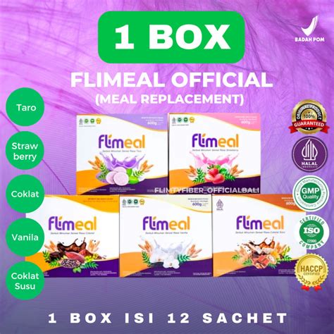 Jual Flimeal Meal Replacement Rasa Coklat Coklat Susu Strawberry