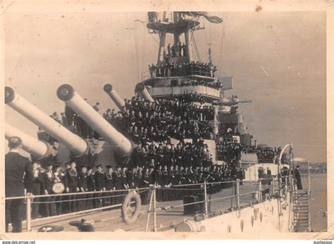 Group photo on the Giulio Cesare, sometimes between 1937 and 1940 : r ...