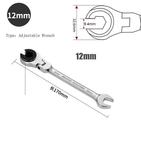 Cl Molette Ywei Jeu De Cl S Cliquet T Te Flexible Mm