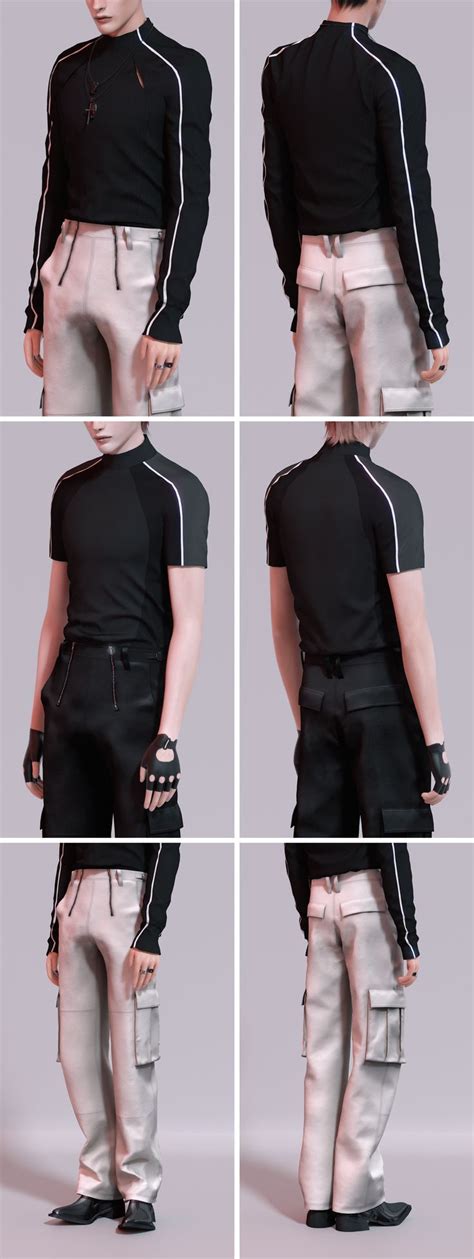 Velocity Outfit Set Rona Sims In 2024 Sims 4 Male Clothes Sims 4