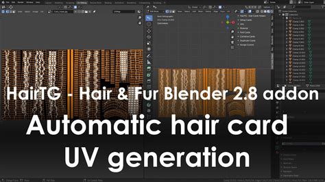 Hair And Fur Blender 28 Addon Automatic Hair Card Uvs Jan 2020