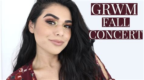 Fall Eyeshadow And Gold Glitter Concert Makeup Chill Grwm Youtube