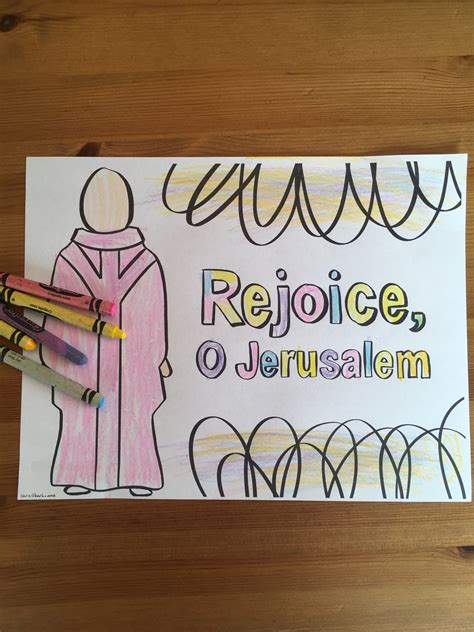 Laetare Sunday Coloring Page Sheet Liturgical Year Catholic Resources ...