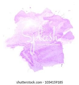 Abstract Hand Drawn Watercolor Splash Background Stock Vector Royalty