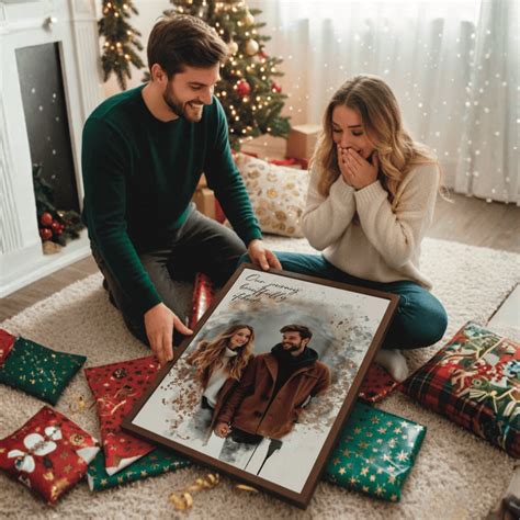 personalized couples portrait canvas perfect christmas gift poc gifts