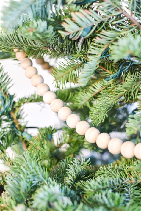 Diy Wood Bead Garland Smallish Home