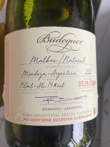 Bodegas Budeguer Malbec Natural Vivino US