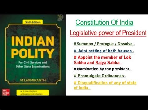 Legislative Powers Of President Lec Handwritten Notes Indian