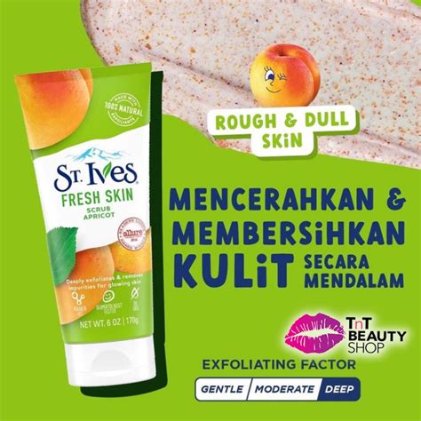 Jual St Ives Fresh Skin Apricot Face Scrub 170 Gr Shopee Indonesia