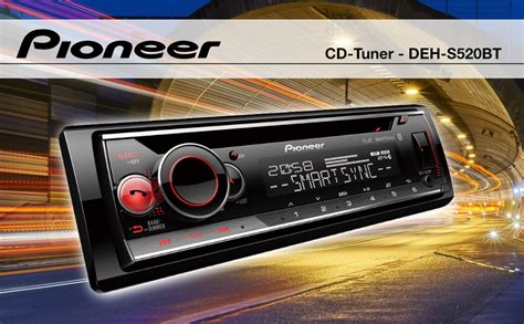 Pioneer DEH-S520BT Radio Samochodowe, Czarno/Błękitny, M.Bluetooth ...