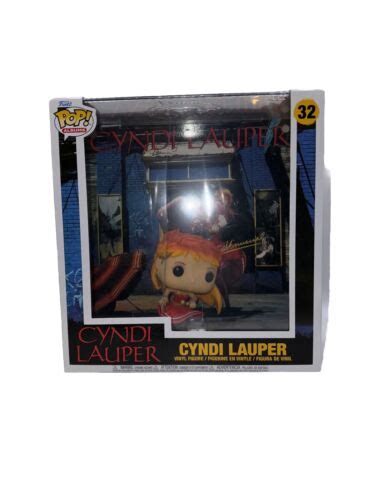 Funko Pop Album Cover With Case Cyndi Lauper Vinyl Figure Cracked