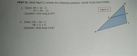 Solved Part Ii Using Figure 2 Answer The Following Questions Show