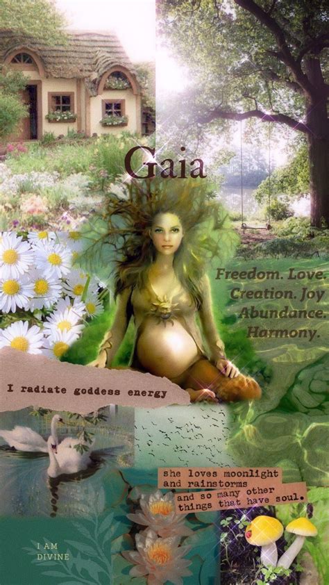 Nature Pregnant Woman Positive Quote Greek Goddess Mother Earth