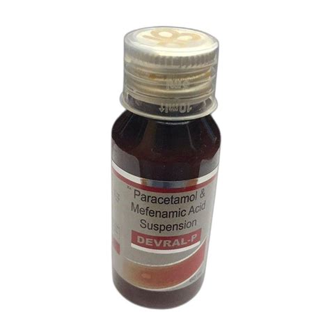 Paracetamol Mefenamic Acid Suspension Syrup Mg At Rs Bottle In