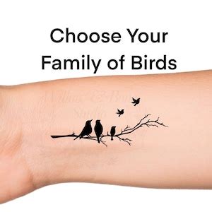 Birds In Flight Silhouette Tattoo