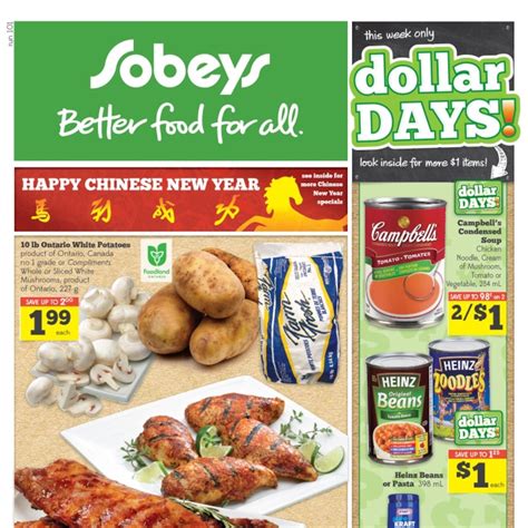 Sobeys Weekly Flyer Weekly Flyer Dollar Days Jan