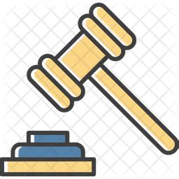 Court Icon - Download in Colored Outline Style