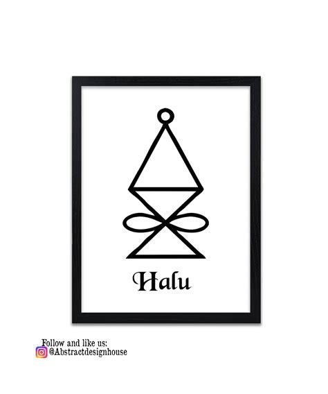 Reiki Prints Halu Symbol Print Prints for Healing | Etsy