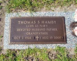 Thomas S Hamby Memorial Find A Grave