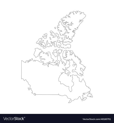 canada map icon royalty  vector image vectorstock