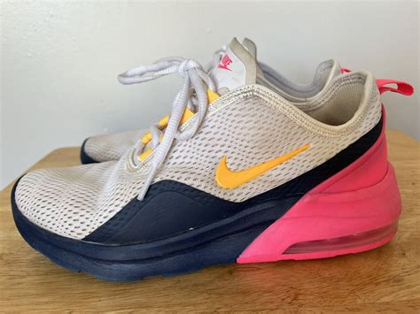 Nike Air Max Motion 2 Running Shoes White Navy Pink Womens Size 8 5 Ebay