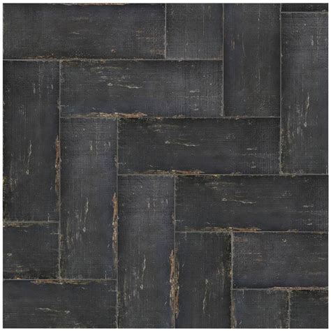 Merola Tile Retro Nero 8-1/4 in. x 23-1/2 in. Porcelain Floor and Wall ...