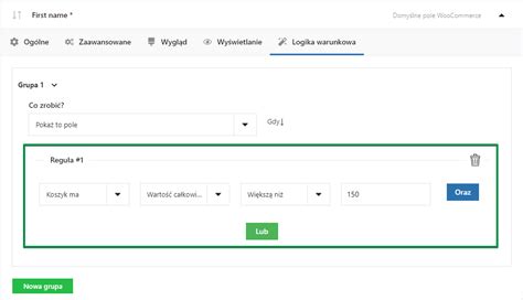 Logika Warunkowa We Wtyczce Flexible Checkout Fields WP Desk