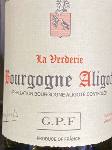 Grivelet Père Fils Bourgogne Aligoté Vivino US