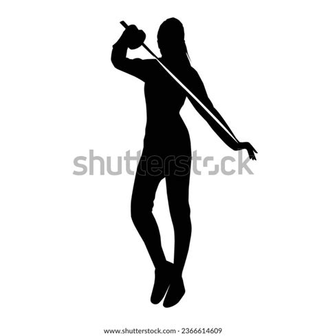 Silhouette Movement Fencing Player Stock Vector (Royalty Free ...