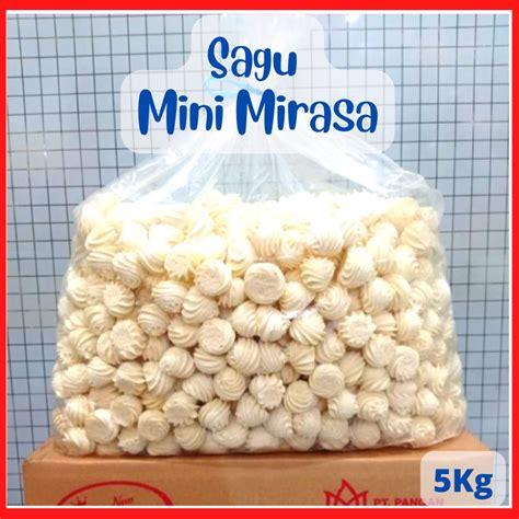 Jual Makanan Ringan Cemilan Kiloan Kue Kering Sagu Bunga Mini Mirasa