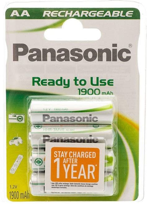 Panasonic Rechargeable Evolta Aa 1900mah 4 Pack • Pris