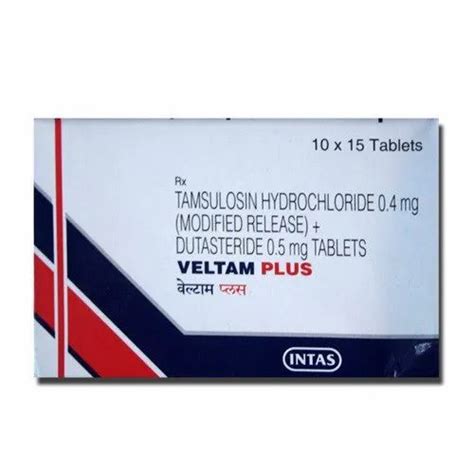 Veltam Plus Tamsulosin Hydrochloride And Dutasteride Tablet Intas Non