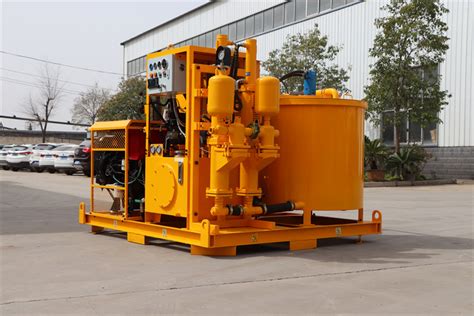 High Pressure Cement Grouting Station Machine Grouting Pump With Mixer