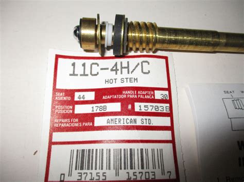 Danco 11C 4H C Hot Cold Stem For American Standard Faucets 15703B NOS EBay