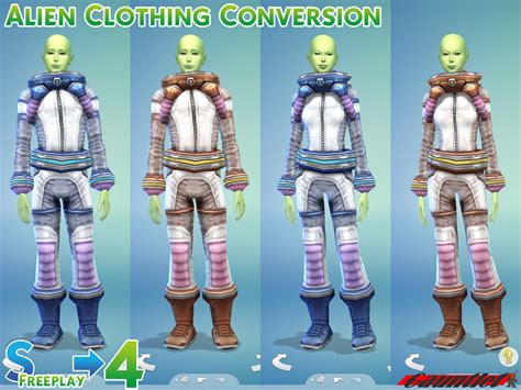 Alien Clothing - Freeplay Conversion - The Sims 4 Create a Sim - CurseForge