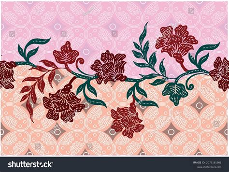 Indonesian Batik Motifs Very Distinctive Patterns Stock Vector (Royalty ...