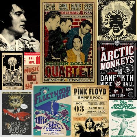 Vintage Rock Band Posters