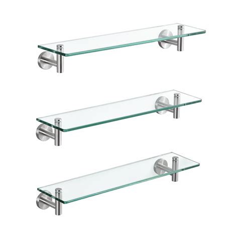 Wall Mount Glass Shelf