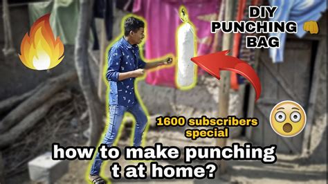 Diy Punching👊 Bag How To Make Punching Bag At Home Youtube