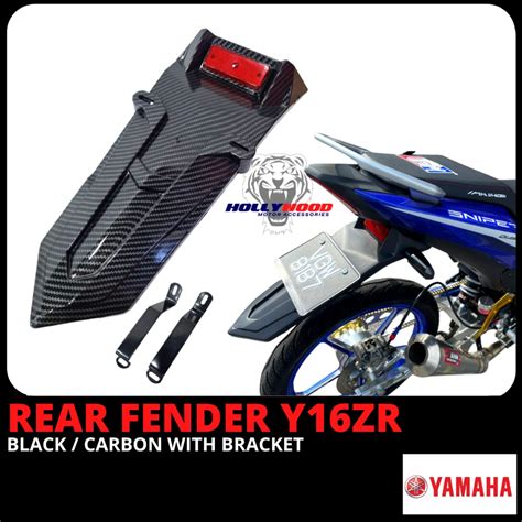 YAMAHA Y16 Y16ZR MUDGUARD BELAKANG EXCITER CARBON BLACK MAGAT MODIFIED