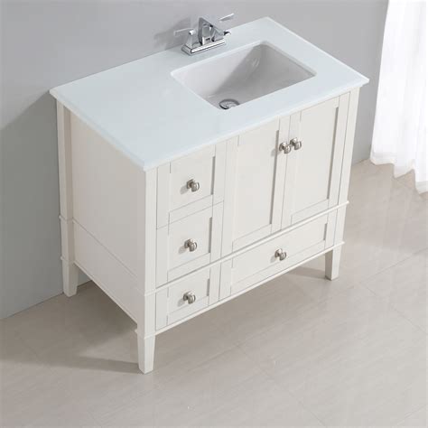 Simpli Home Chelsea 37 Single Right Offset Bath Vanity Set And Reviews