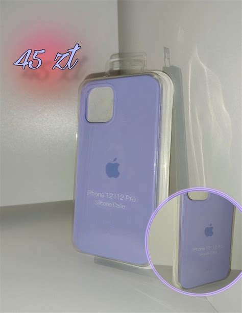 Etui Na Iphone Pro Silicone Case Fioletowy Light Purple Apple