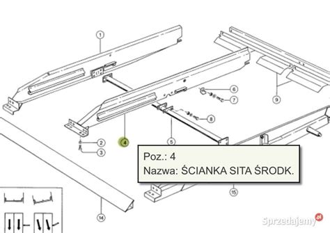 Cianka Os Ona Rodkowa Kosza Sitowego Claas Dominator Mega Namys W