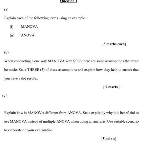 Solved Question 1 (a) Explain each of the following terms | Chegg.com